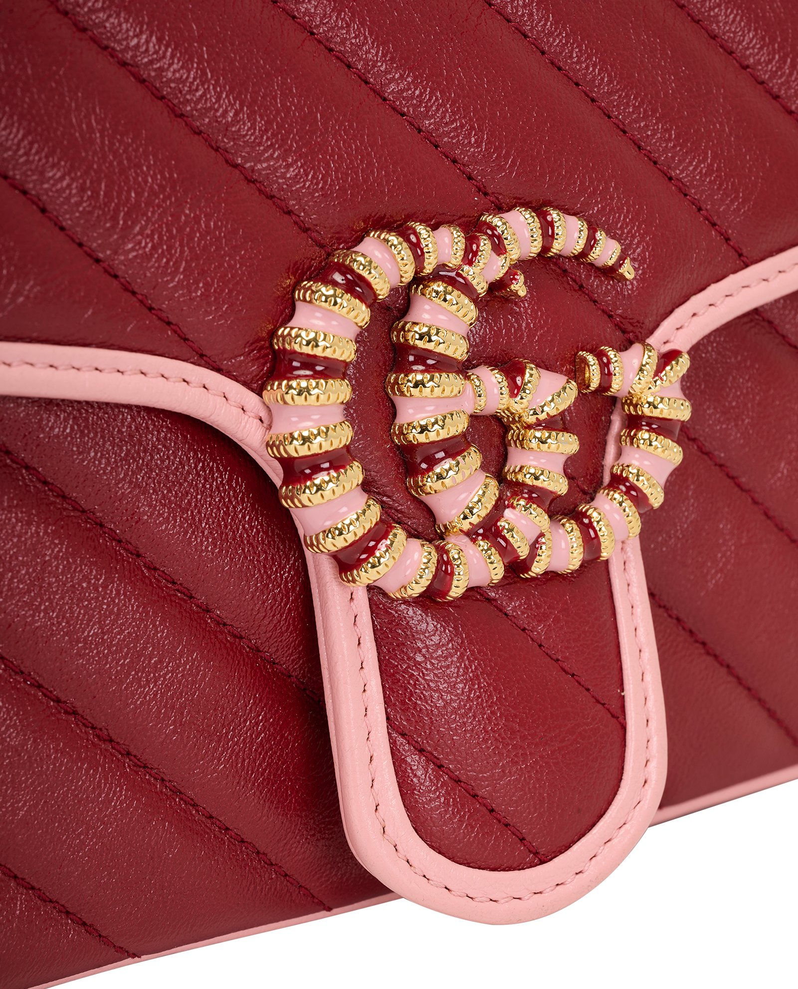 Small GG Marmont Shoulder Bag, &pound;750, Handbags, Pink/Red, Leather, Other view